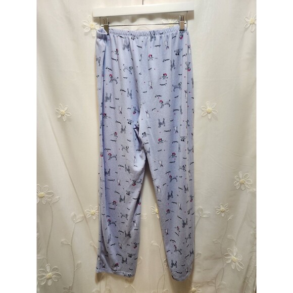 WOMENS XL BLUE PAJAMA PANTS DOGS COMFY LIGHTWEIGHT LOUNGEWEAR SOFT VIBRANT CUTE - Picture 7 of 12